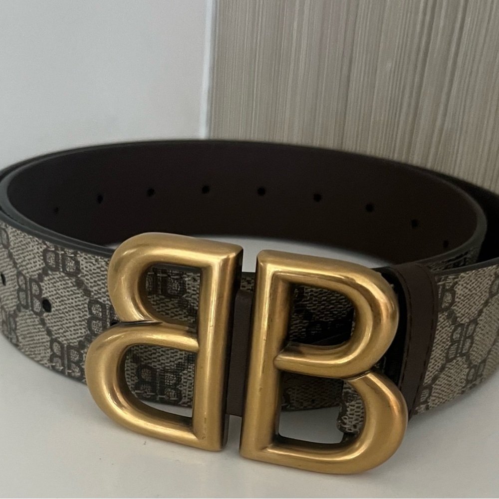 Balenciaga for Gucci “The Hacker Project” Collectible Logo Belt - Authentic